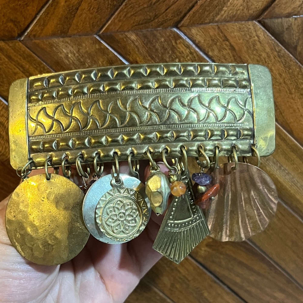 Brass hair clip